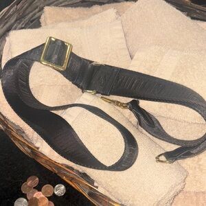 Black Belt with Gold Buckle